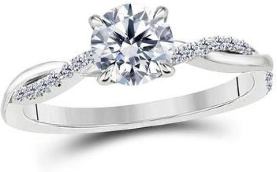 Wucifang Jewelry Verlobungsring, Gold, Zirkonia, Damen, Silber, Größe 5 - Bild 1