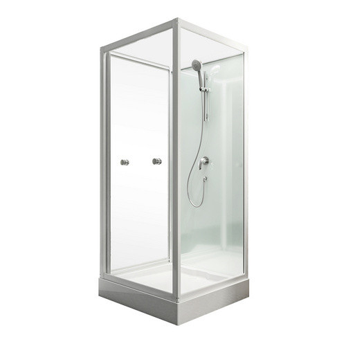 Schulte ExpressPlus Komplettduschkabine Juist II, Eckdusche mit Schiebetür, Weiß, B/T: 80 x 80 cm, Höhe: 210 cm - Bild 2