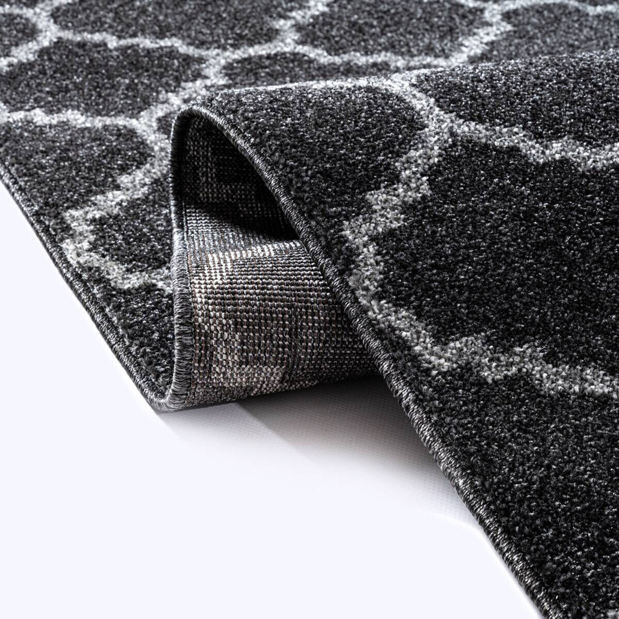 Sanat Teppich Schwarz Geometrisches BOHO Design B/L: 200 x 80 cm - Bild 3
