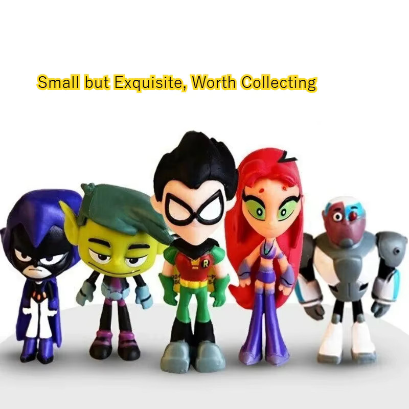 HEROCROSS Teen Titans Go Actionfigur Robin, Beast Boy, Spark Crow, Set - Bild 2
