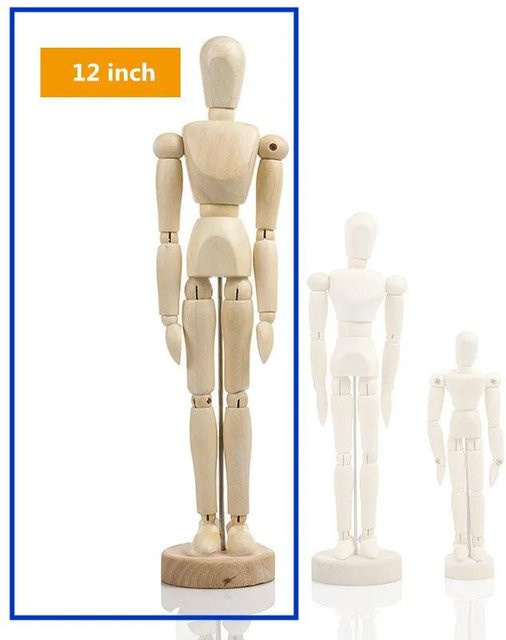 Holz Gelenkpuppe, Mannequin Modell, bewegliche Gliedmaßen - Bild 1