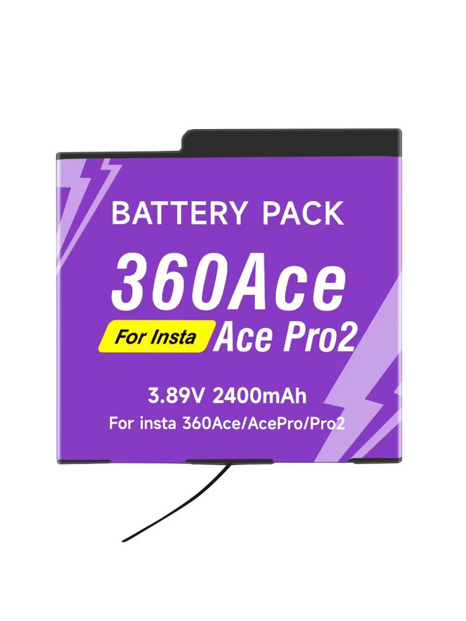 PALO Akku Set für Insta360 ACE, ACE Pro und Pro 2 Kameras mit 2400mAh und 3-Slot-LCD-Akkuladegerät inklusive Kabel - Bild 6