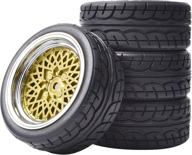 RcAidong Hard Drift Reifen, 4-teiliges Set, 12mm HEX, 1/10 Skala - Bild 1