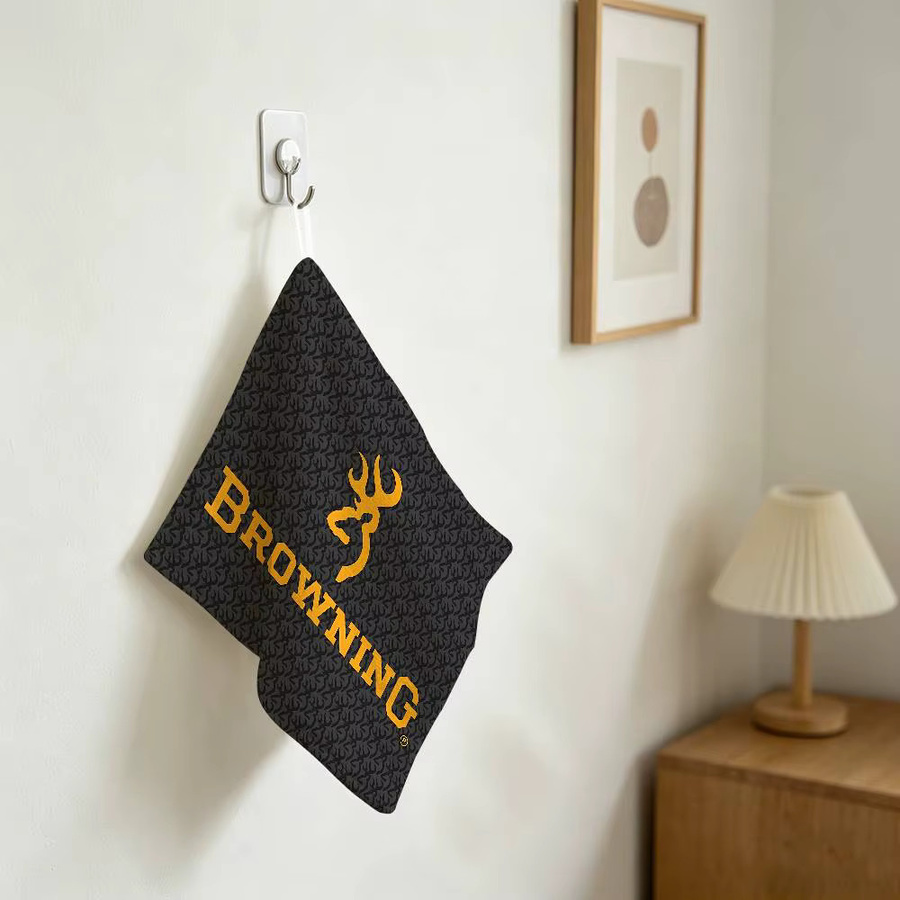 B-Browning Logo Hängendes Handtuch aus Polyester-Baumwolle in Schwarz - Bild 1