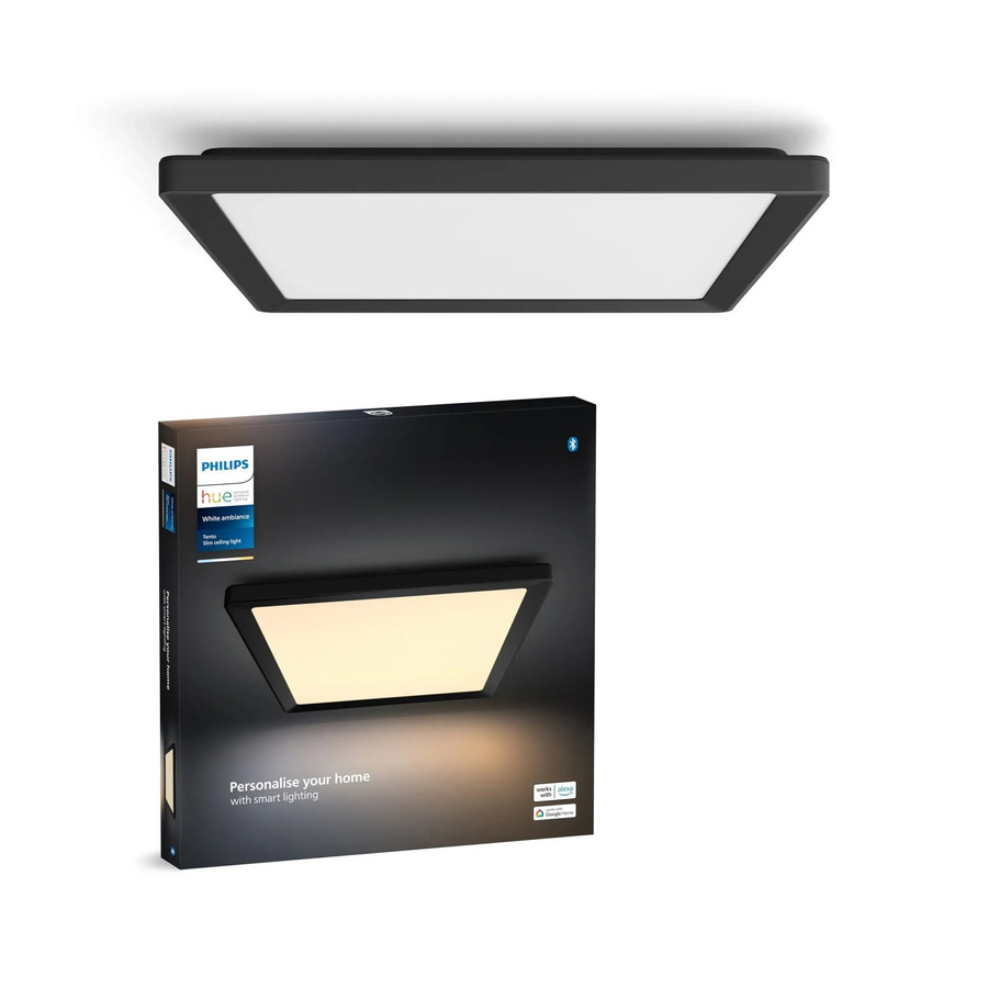 Philips Hue LED-Panel Tento White Ambiance M Schwarz B/B: 39,5 x 39,5 cm - Bild 2