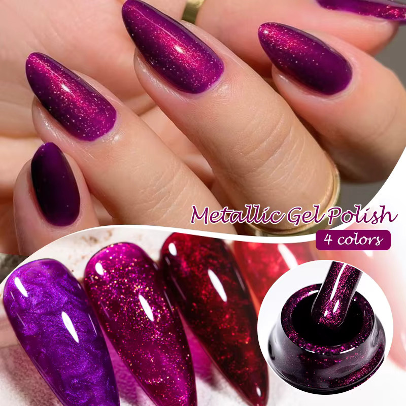 Four Lily Metallic-Glitzer-Gel-Nagellack, 10 ml - Bild 2