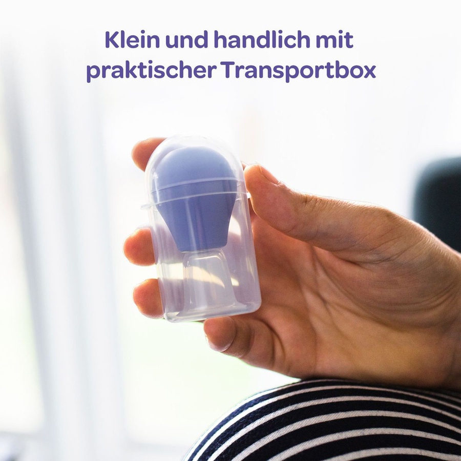 Lansinoh Latch Assist Brustwarzenformer aus Silikon mit Aufbewahrungsbox in Lila und Transparent - Bild 4