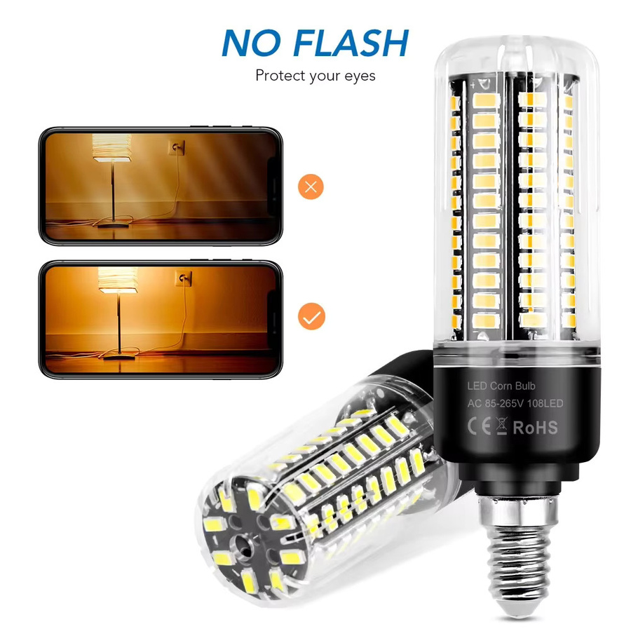 30W LED Mais Glühbirne E27 Weiß mit CCT Farbtemperatur-Wahl für Deckenleuchten und Kronleuchter - Bild 3