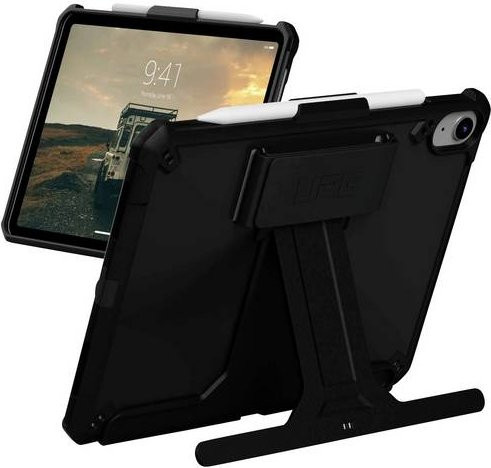 Urban Armor Gear Scout Tablet-Cover mit Handstrap und Kickstand für Apple iPad 10.9 (10. Gen., 2022), Schwarz - Bild 1