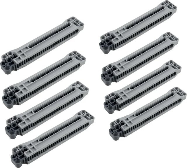 Stemedu Rack Strap Rutsche 1x14x1 technische Bausteine Teile für MOC DIY Spielzeug Zubehör, Grau - Bild 1