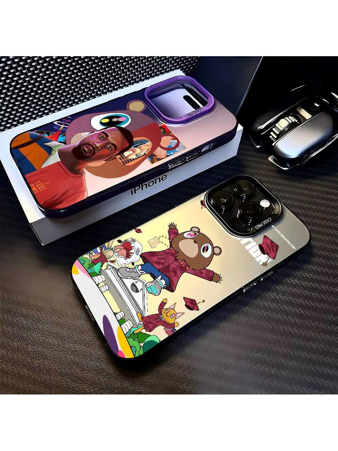 Kanye West Album Handyhülle in Silber für iPhone 11 bis iPhone 17 Pro Max Plus Matte stoßfeste Schutzhülle - Bild 4