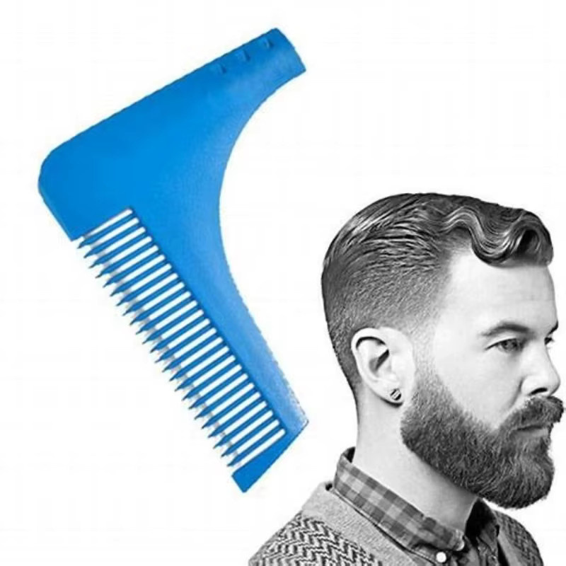 Bart Styling Schablone mit Bartkamm für Herren, All-in-One Werkzeug - Bild 5