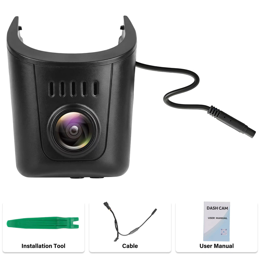 Podofo 4K Dashcam 2160P Video Auto-Blackbox für Audi mit WLAN-App in Schwarz - Bild 7