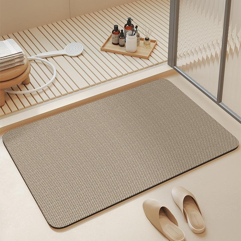 Rutschfester Badezimmerteppich von Yiran Furniture, saugfähige WC-Matte aus Polyester, B/B: 40 x 60 cm - Bild 1