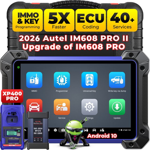 Autel MaxiIM IM608 II Schlüsselprogrammierer und Diagnose-Scanner mit OBD2, Bluetooth, WiFi und DoIP für alle Fahrzeuge - Bild 1