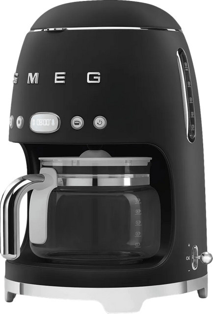 Smeg Filterkaffeemaschine DCF02BLMEU in Schwarz mit Glaskanne und Timer - Bild 1