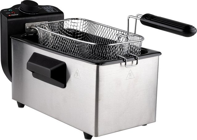 Alpina Fritteuse aus Edelstahl in Silber mit 2000W und 3L Volumen - Bild 1