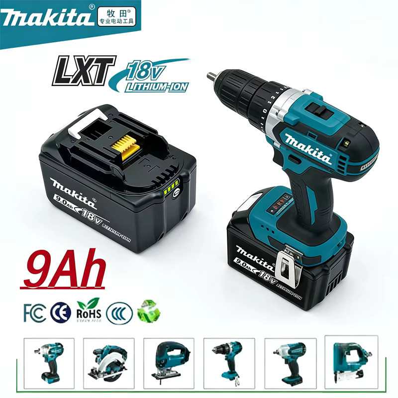 Makita Ersatz Lithium-Ionen-Akku 18V 9Ah in Schwarz für BL1840 BL1830B BL1850B BL1850 BL1860 BL1815 - Bild 4
