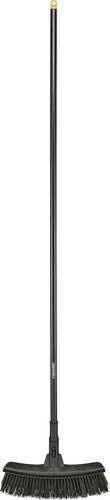 Fiskars Allzweckbesen Solid in Schwarz und Orange mit PowerClean-Borsten, Breite: 38 cm, Höhe: 160 cm - Bild 1