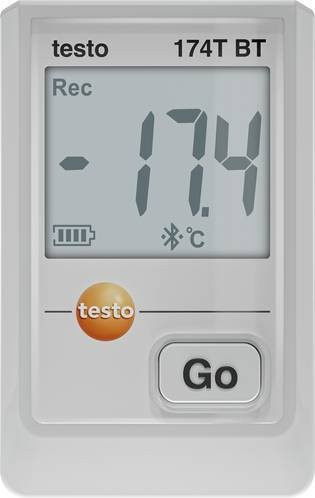 Testo 0572 1742 01 174 T BT Temperatur-Datenlogger in Weiß für Messungen von -30 bis 70°C - Bild 1