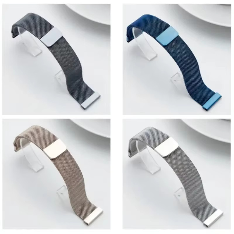 Huawei Uhrenarmband Milanese, Edelstahl, Schwarz, 22mm 20mm - Bild 2
