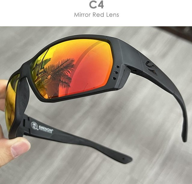 KAENON Sonnenbrille, Square, Vollrand, TR90, Schwarz, Herren, polarisiert - Bild 1
