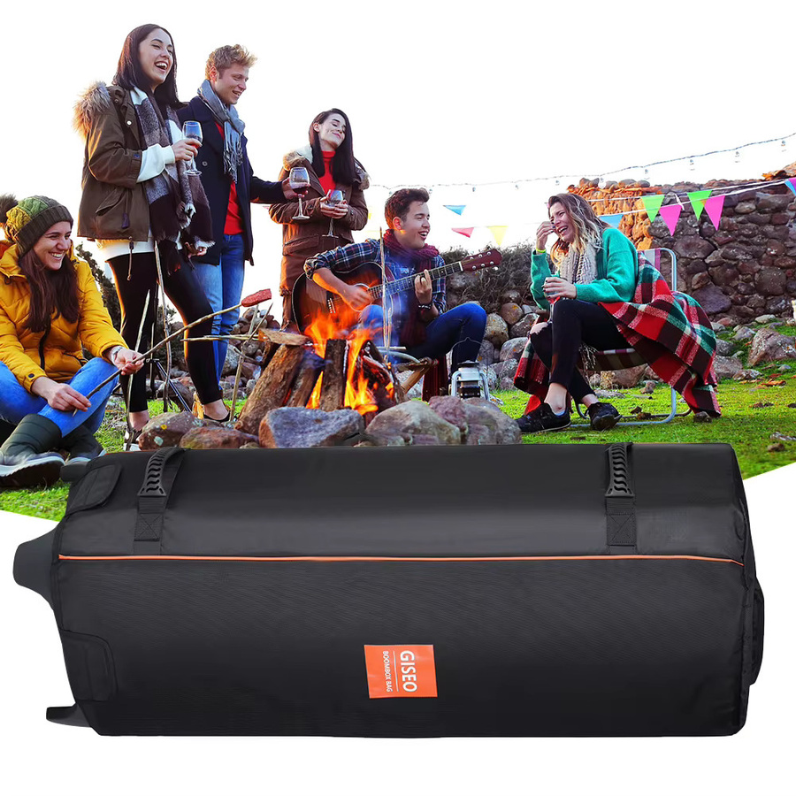 VODOOL Wasserdichte Tragetasche aus Oxford-Stoff mit Griff als faltbare Schutzhülle für JBL PartyBox 1000 in Schwarz - Bild 4