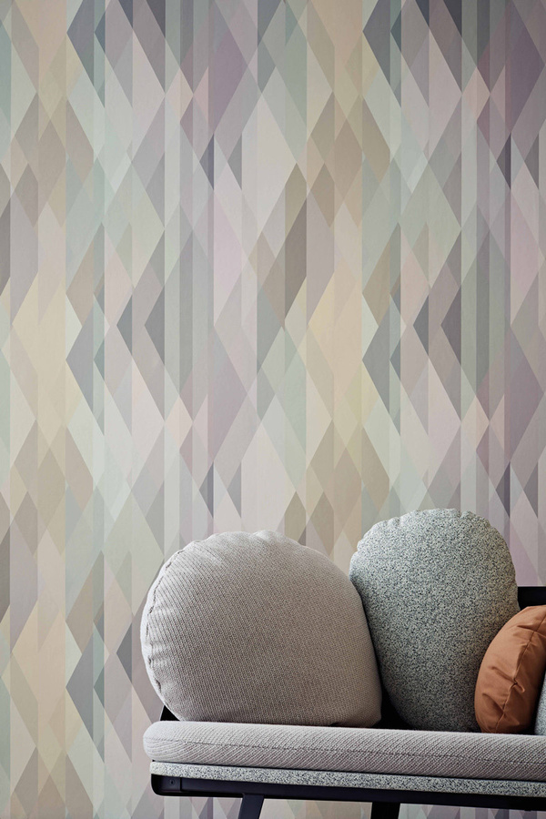 Cole & Son Tapete Prism Icons Pastel in Mehrfarbig mit geometrischem Abstract-Design - Bild 1