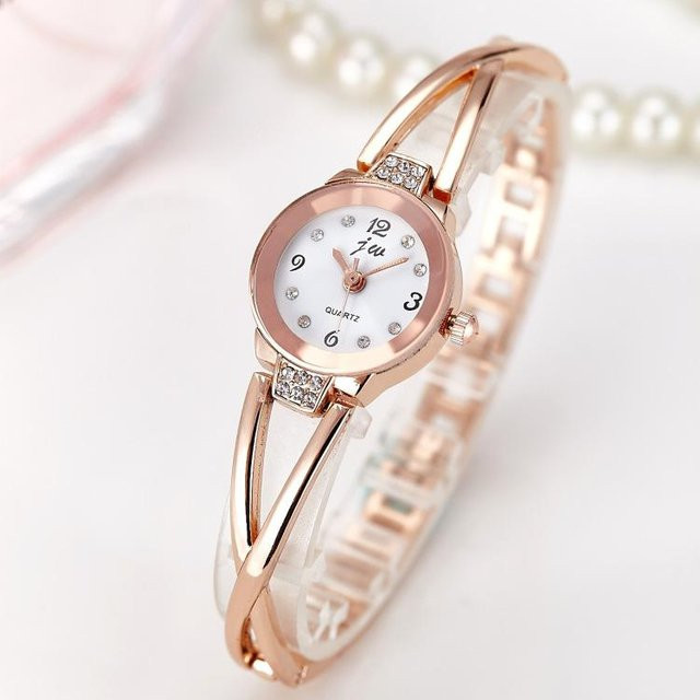 BY-house Armbanduhr Quarz, Edelstahl, Weiß, Damen - Bild 1