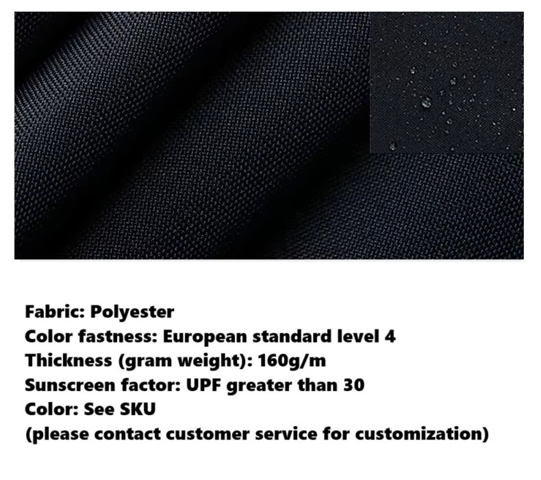 Regensicheres Sonnenschutztuch aus Polyester für Terrasse und Außenbereich, Mehrfarbig - Bild 3