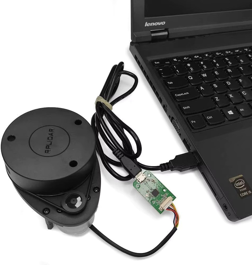 SLAMTEC RPLIDAR A1M8 360-Grad-LIDAR-Sensorscanner in Schwarz für 2D-Scanning und Roboter-Navigation mit 12 Meter Reichweite - Bild 3