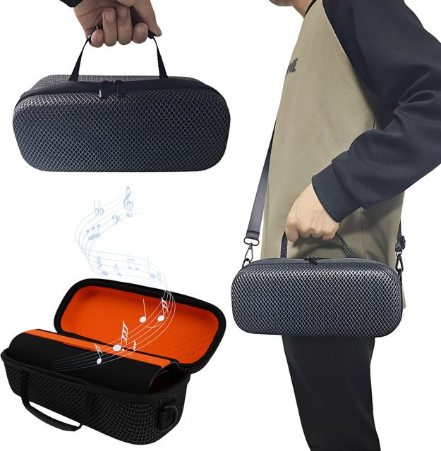 ALLOYSEED EVA-Schutzhülle mit Schultergurt für Xiaomi Sound Party Pro, stoßfeste Outdoor-Reisetasche, Schwarz - Bild 1