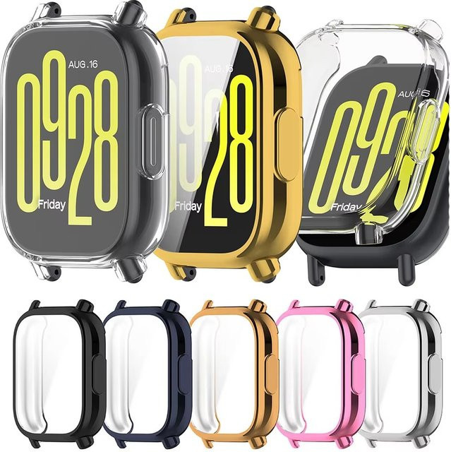 VORTNGLE Displayschutzfolie und Schutzhülle für Xiaomi Redmi Watch 5 Active/Lite, transparent - Bild 1