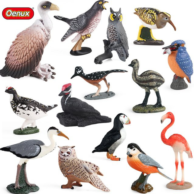 Oenux Wald Vogel Tiere Figuren, Actionfigur, Kunststoff, Bunt / Mehrfarbig - Bild 1