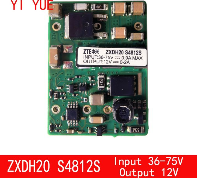 ZTE Leistungsmodul ZXDH20S4812S Kommunikations-Leistungsüberwachungsmodul 36-75V bis 12V 2A in Grün - Bild 1
