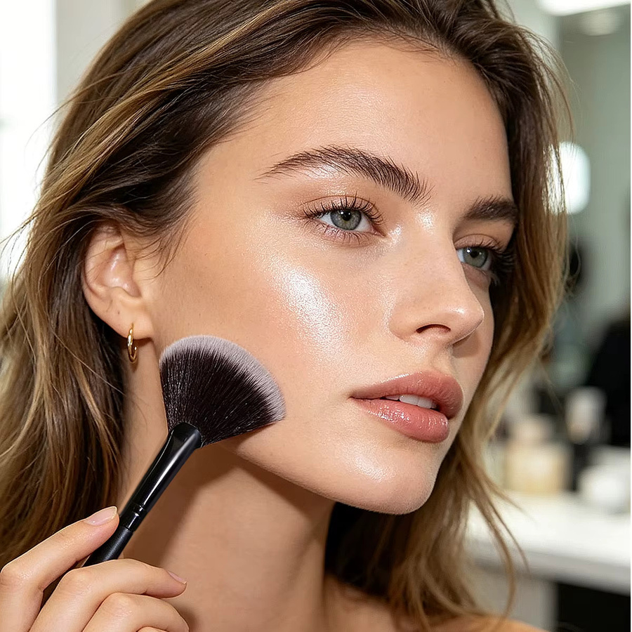 KOSSHOW Highlighter-Pinsel, fächerförmig - Bild 3