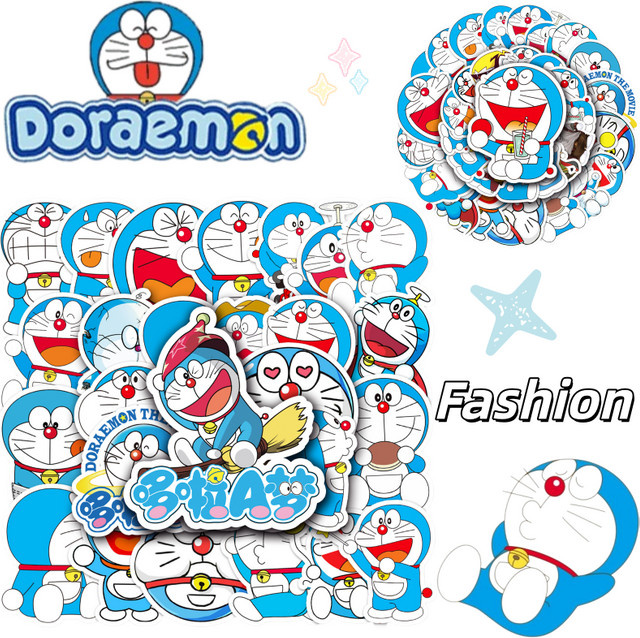 Bandai Doraemon-Aufkleber, 52-teiliges Set, multicolor - Bild 1