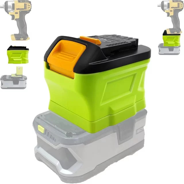 XMSJ Batterie-Adapter-Konverter für Ryobi One+ 18 V Li-Ionen-Akkus auf Dewalt 20 V Li-Ionen-Elektrowerkzeuge und Bohrmaschinen - Bild 1