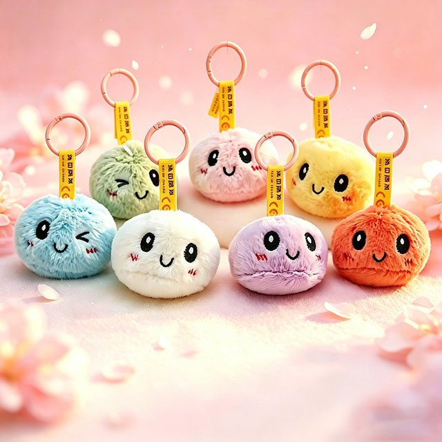 Bandai Baby-Dumpling Plüsch-Schlüsselanhänger, Plüsch / Textil - Bild 1