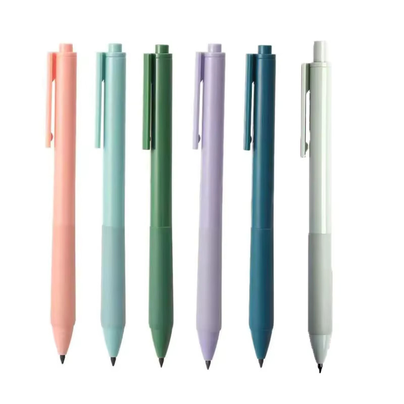 6-teiliges Infinity-Bleistift-Set in Pink, tintenloser Graphit-Stift für Schule, Büro und Kunstskizzen, HB - Bild 6