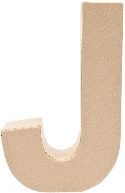 Rico Design 3D Papp-Buchstabe J stehend für den Tisch, Höhe: 17,5 cm - Bild 1