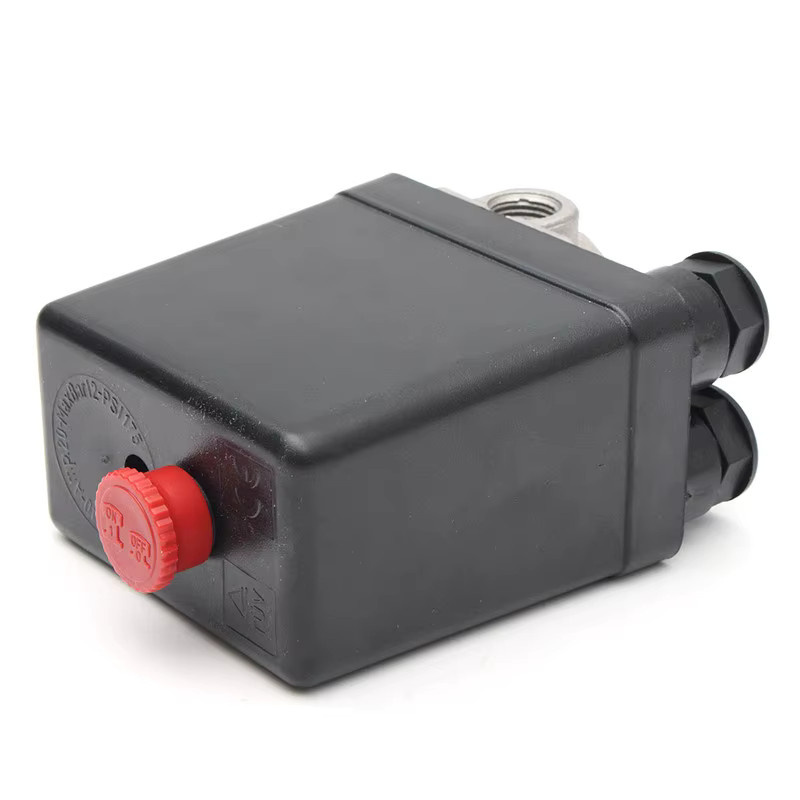 JAKYLOVE 4-Port Luftkompressor Druckschalter Verteilerregler mit Sicherheitsventil und Blanking-Platte 1/4'' BSP - Bild 4