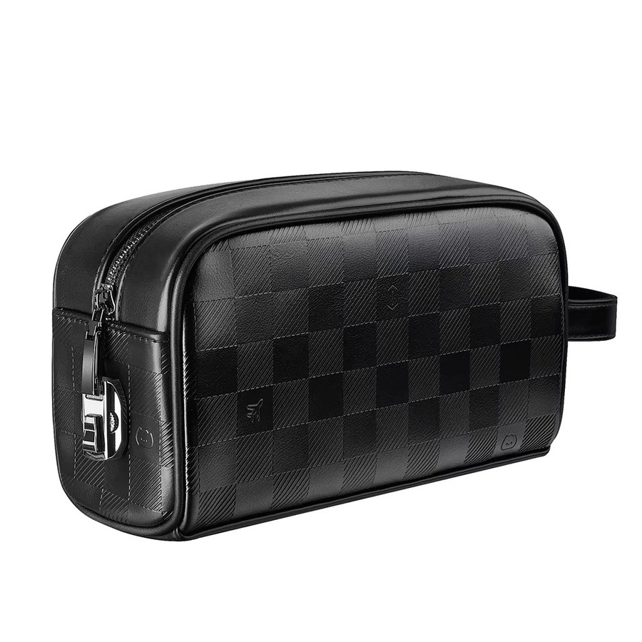 WiWU Phantom Numeric Lock Aufbewahrungstasche aus PU-Leder in Schwarz für iPhone 17 Pro Max und Powerbank - Bild 2