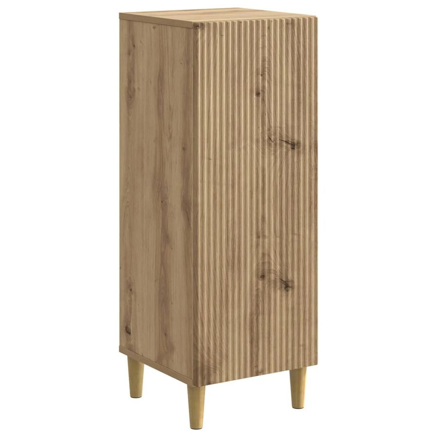 vidaXL Sideboard Artisan-Eiche in Braun aus Holzwerkstoff im Vintage-Design, B/T/H: 33 x 34,5 x 90 cm - Bild 2