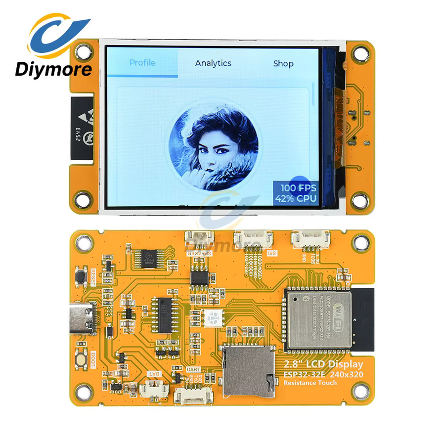 diymore ESP32 WiFi Bluetooth Entwicklungsboard mit 2,8-Zoll-Touchscreen und 240 x 320 Auflösung - Bild 4