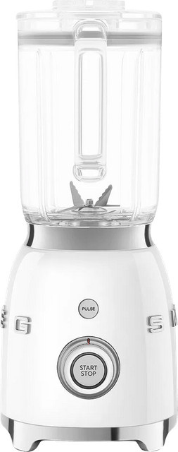 Smeg Standmixer BLF03WHEU in Weiß mit Glasbehälter und Kunststoffelementen - Bild 1