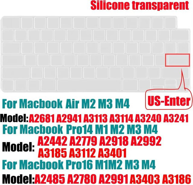 Apple Tastaturabdeckung für MacBook Pro und MacBook Air in Weiß (US-Layout) - Bild 1