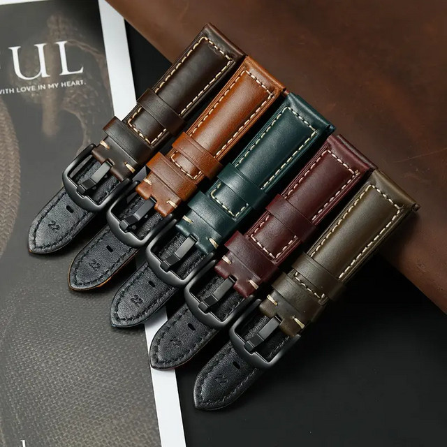 NEY Uhrenarmband Leder, Klassisch, Unisex - Bild 1