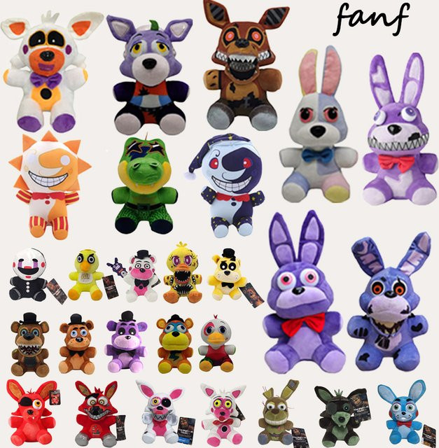 Bandai Five Nights at Freddy's Plüschtiere, Bonnie Bär, Foxy, Freddy, Spielpuppe - Bild 1