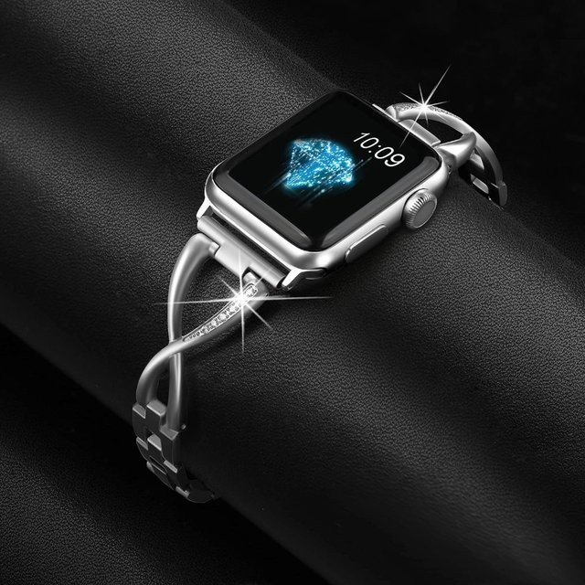 samusak Gliederarmband Edelstahl, Silber, Zirkonia, Damen - Bild 1